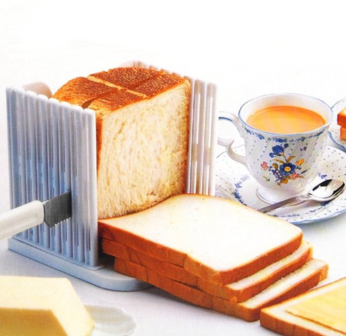 Bread Toast Sandwich Slicer Cutter Mold Maker Kitchen Guide Slicing Tools G5