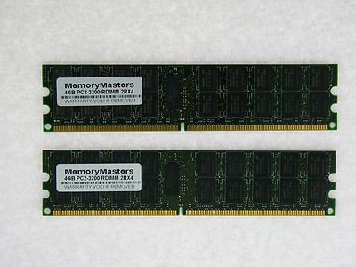 8GB (2X4GB) DDR2 Speicher RAM PC2-3200 ECC REG DIMM