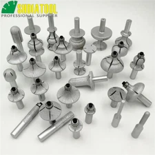SHDIATOOL 1pc Vacuum Brazed Diamond Router Bits With 1/2" Shank For Stone Marble