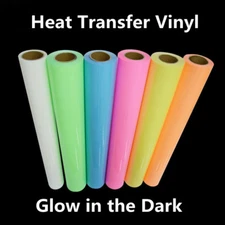 Glow In The Dark PU Heat Transfer Vinyl T-shirt vinyl Heat press 20''x78.74''