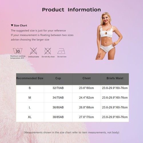 Damen Dessous Rüschen Kostüme Büstenhalter Outfits Cosplay Nachtwäsche Strand Set - Bild 30 von 51