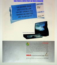 RCA DVD Player CRT TV 1999 Trade Print Magazine Ad Poster ADVERT