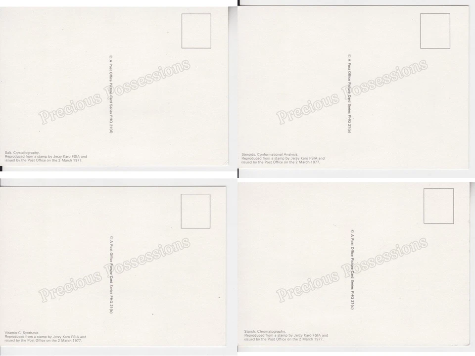 GB POSTCARDS PHQ CARDS USED FRONT FDI 1977 NO 21 CHEMISTRY - Image 2 of 2