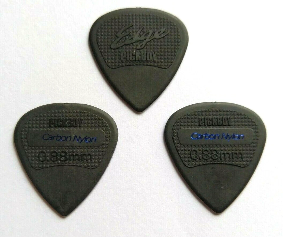 3 Pickboy Edge, Carbon Nylon Picks Black, - Image 1 of 1