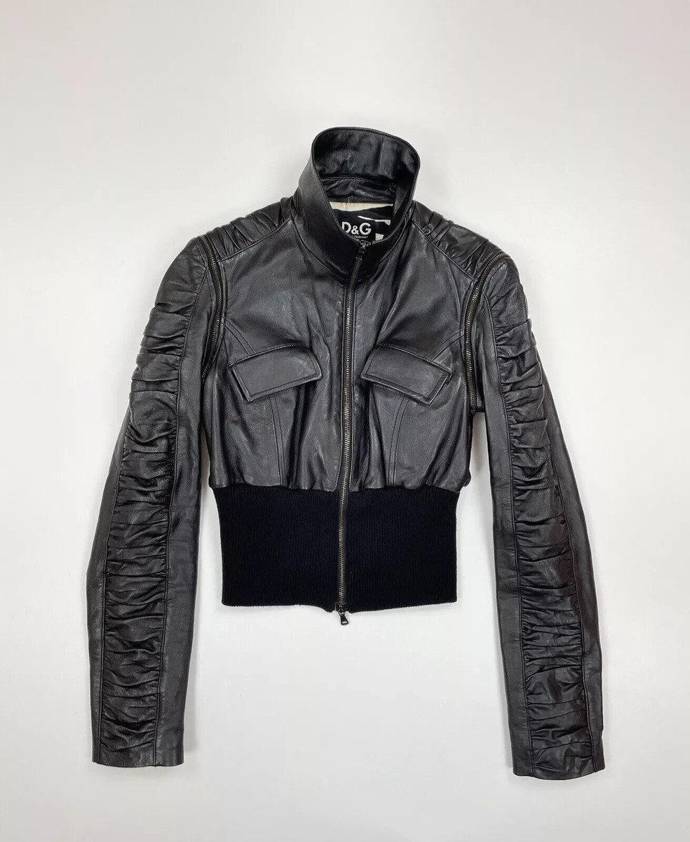 Vintage D&G Dolce & Gabbana y2k Leather Transformer Jacket 2000