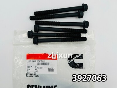 6X Cylinder Head Bolts 3927063 For Dodge Cummins 98.5-15 5.9 & 6.7 24v NEW