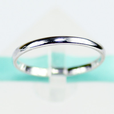 Sterling Silver 2MM Band Plain Silver Ring Comfort Women Wedding Bands Laszlo V