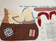 Susan Winget Sewing Projecting Agatha the Hen Fabric Panel Cut n Sew Chicken