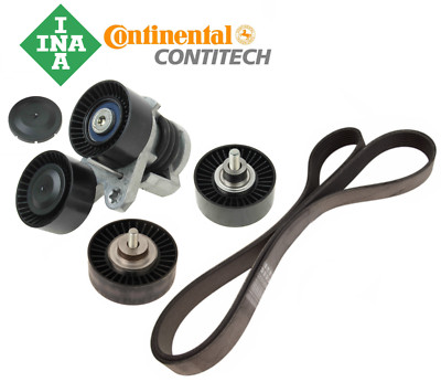 For BMW 135i 335i X1 xDrive Belt Tensioner Assembly Pulleys Drive Belt Kit OEM