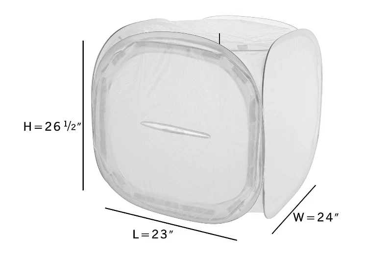 Foldable 24" Classic Photography Light Tent Softbox Cube w/ 4 Backgrounds - Image 2 of 4