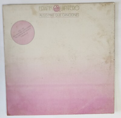 Frank Quintero Algo Mas Que Canciones Lp Vinyl Ballad 1989 Venezuela