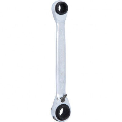 KS Tools - 4 in 1 GEARplus umschaltbar Doppel-Ratschenringschlüssel, 8x10x12x13m
