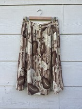 Vintage 90s Katies brown floral leaf pattern ...