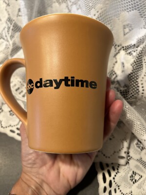 The VIEW ABC Daytime Ceramic Yellow USA MUG logo promo TV Talk Show Whoopie  JOY | eBay