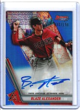 2019 Bowman's Best Blaze Alexander Blue Refractor Auto 32/150 1st Year Autograph