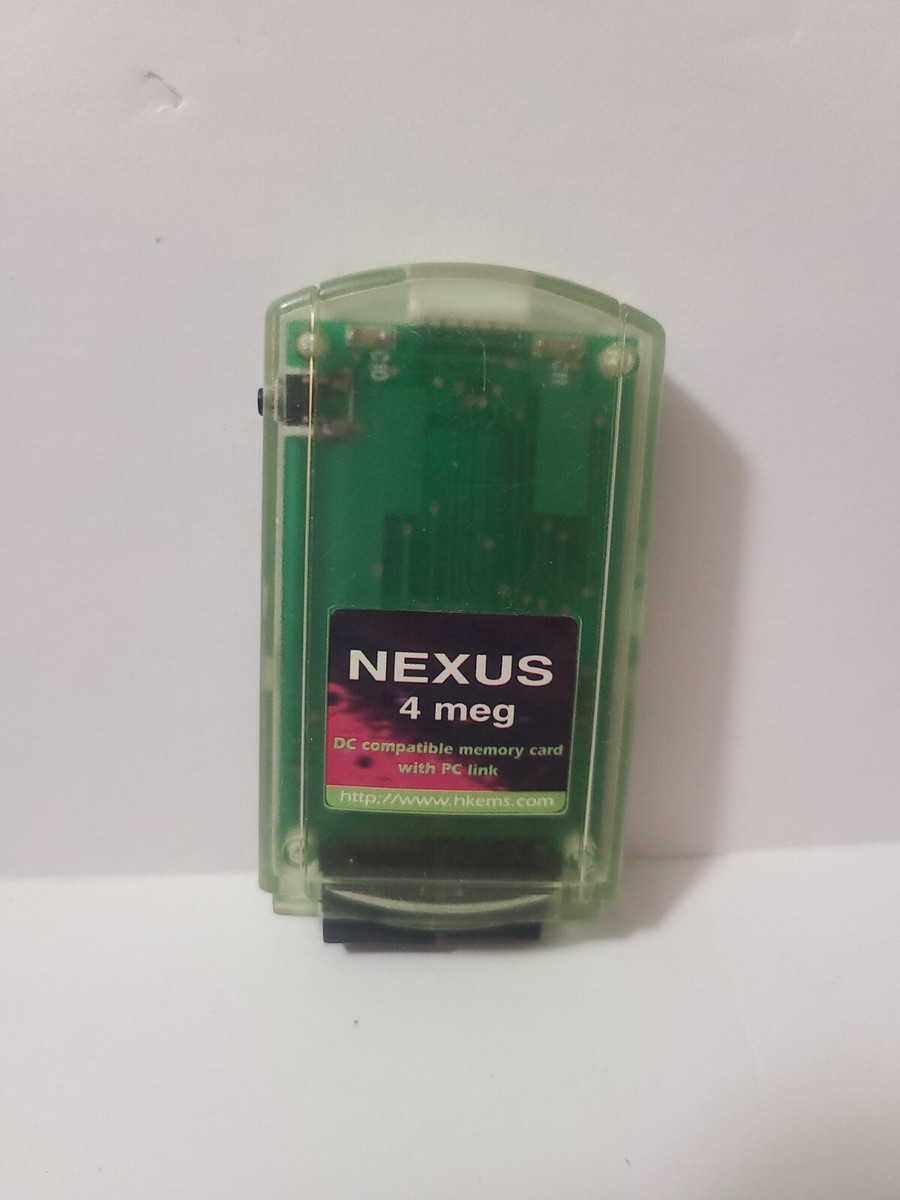 Nexus Sega Dreamcast Memory Card 4MB 4 Meg Clear | eBay