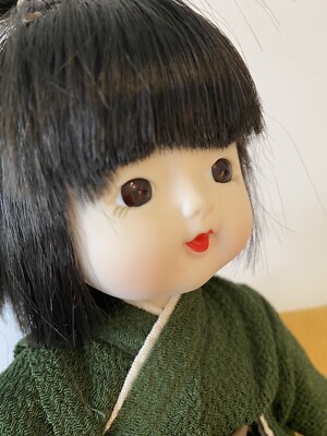 Oike Co. Ltd. Kyo Osana Japanese Girl Vinyl Doll Green Kimono w