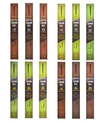 E.S.P Gripper Combi Rig Brown Barbless