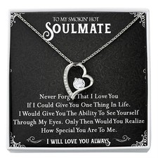 To My Smokin Hot Soulmate Necklace, Valentines Day Gift For Girlfriend Wife