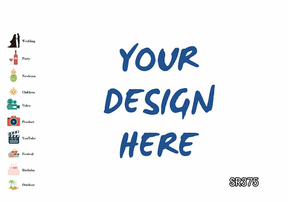 Fondo de fotografía personalizado telón de fondo personalizado sin fisuras para estudio fotográfico Foto 2 de 4