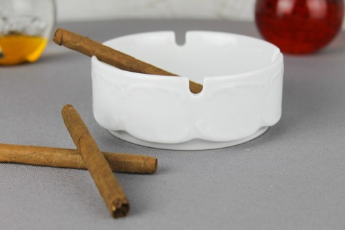True Vintage Ashtray Rosenthal Setting Form Monbijou Decor White 70er Years - Picture 3 of 8