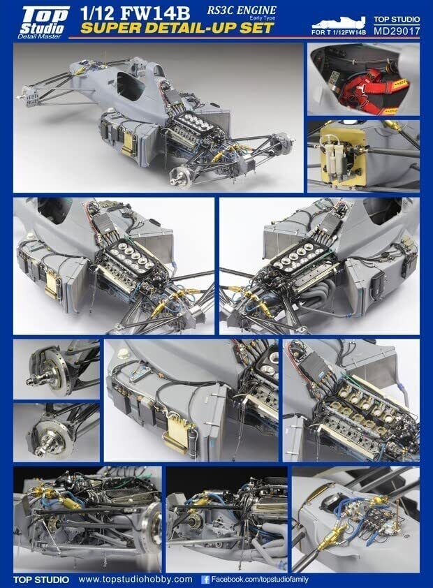 Top Studio 1:12 F1 Williams FW-14B Super Detail Up Kit RS3C Top Studio 1:12 F1 Williams FW-14B Super Detail Up Kit RS3C