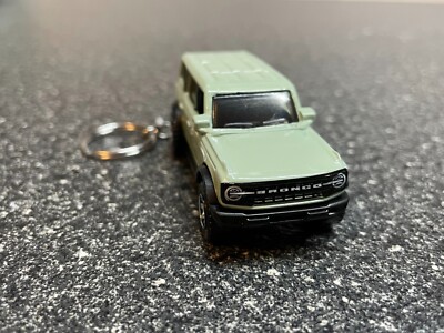 Ford Bronco Door Cactus Gray Keychain Custom Matchbox Car Blue  Plastic in x in OE Cars