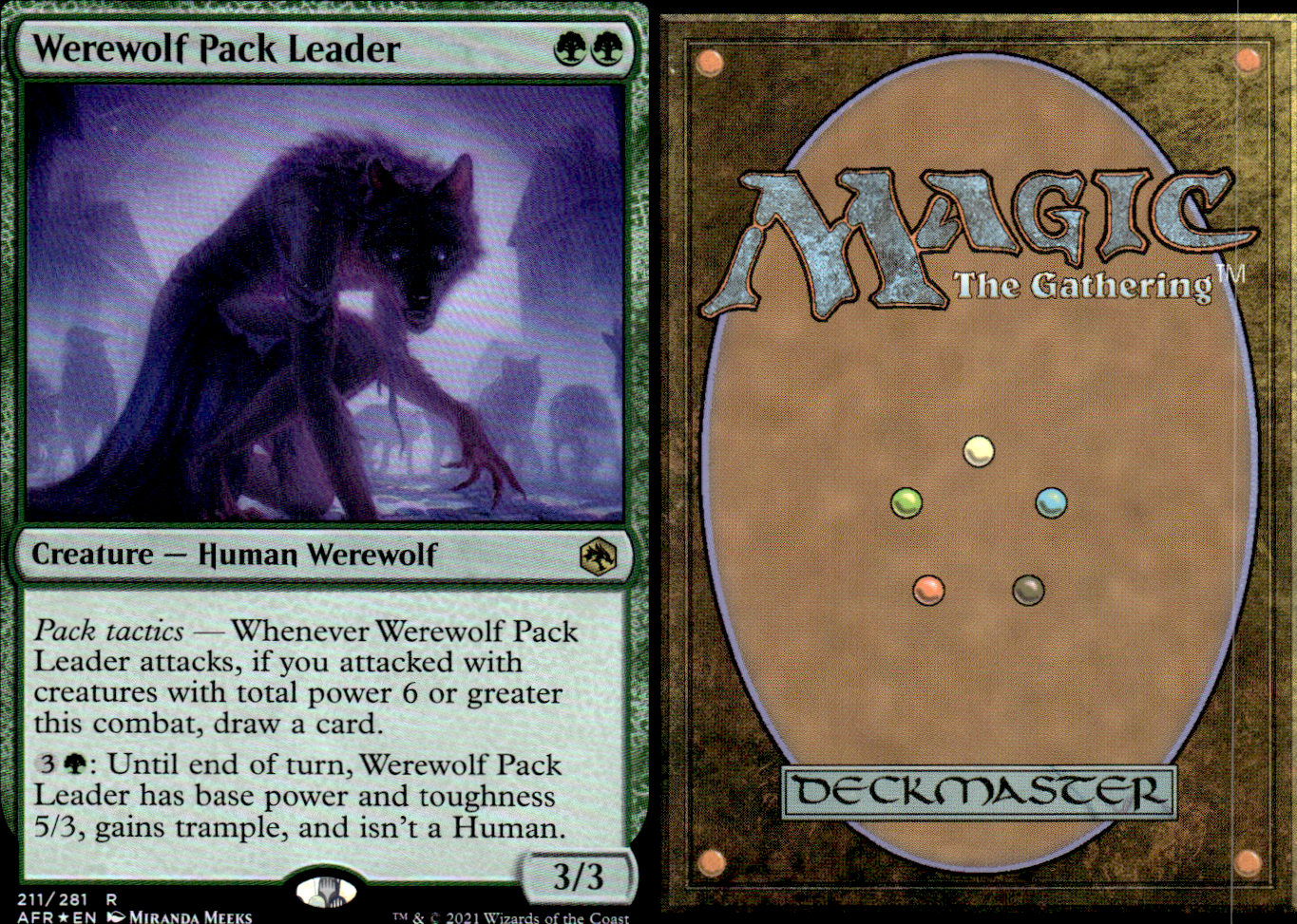 Werewolf Leader Magic the Gathering -MTG- Werewolf Pack Leader Foil | eBay
