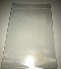  CLEAR PLASTIC PVC Pocket + header with hole - A8/A7/A6/A5/A4/A3/A2-uk made