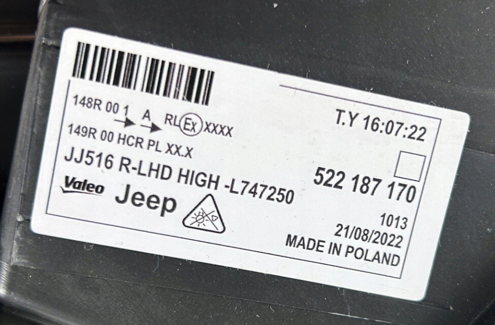 Jeep Avenger J2 Scheinwerfer vorne rechts und links ORIGINAL 