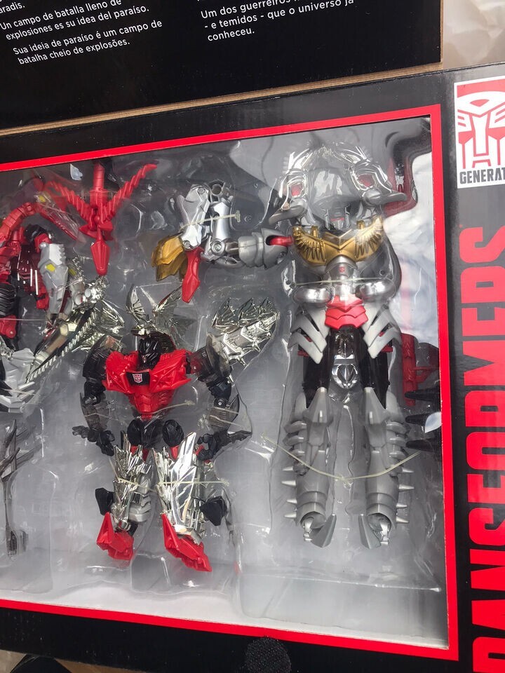 Transformers Age Extinction Platinum Dinobots G1 Color Gift Set