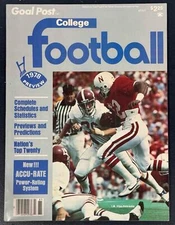 1978 NEWSSTAND GOAL POST COLLEGE FOOTBALL MAGAZINE I M HIPP NEBRASKA CORNHUSKERS