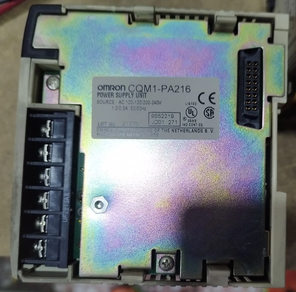 TESTED ▀▀▀ OMRON CQM1-PA216 POWER SUPPLY  -- CQM1H-PA216 - CQM1 CQM1H PA216 - Imagen 2 de 2