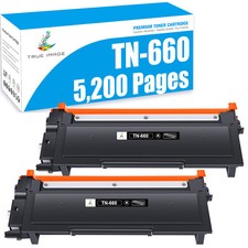 2 PCS High Yield TN660 TN630 Toner Cartridge For Brother DCP-L2520DW DCP-L2560DN
