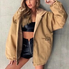 I.am.gia. Oversized Tan Jacket Women's New Size Xs
