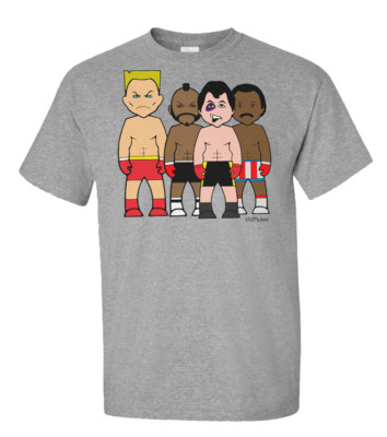 Rock N Rivals by VIPwees Herren-T-Shirt BIO Baumwolle inspiriert vom Boxen Geschenk Öko