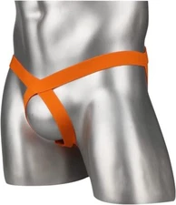 Zonbailon Men Athletic Supporter Jockstrap Thongs Hollow Out Pouch Comfy Tagless