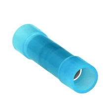 50 Wire Butt Crimp Connector Nylon Blue 16-14 awg gauge GA Terminal Car Radio