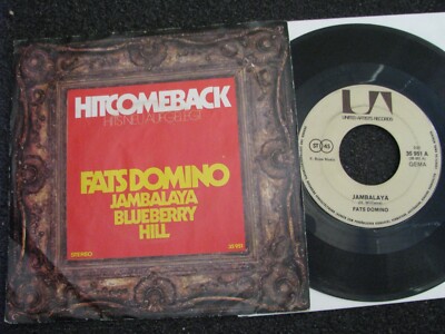 Fats Domino-Jambalaya 7'' Vinyl-1975 Germany-United Artists Records-35 951