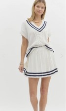Two Piece Tennis Skirt Set