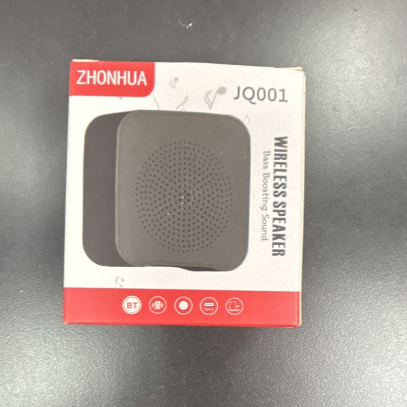 ZHONHUA JQ001 Wireless Speaker, Bluetooth Connectivity, Universal, Black