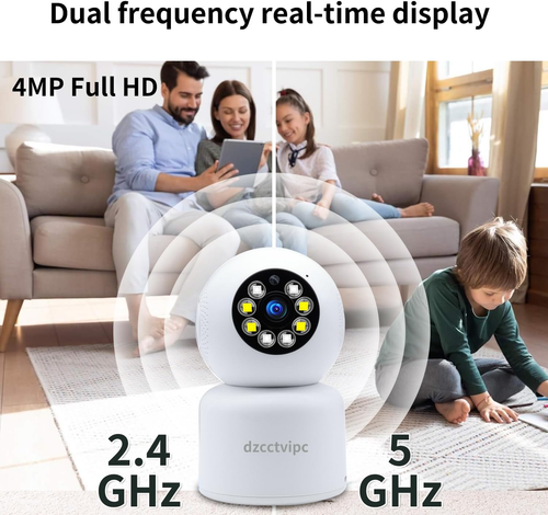 Baby monitor telecamera interna Wifi dual band 3K con registrazione cloud 24/7 movimento AI - Foto 7 di 8