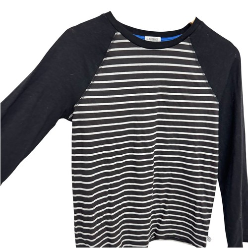 Flapdoodles Boys kelvin fundamentals long sleeve striped black tee size 14 - Picture 3 of 11