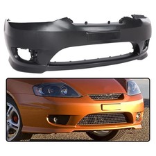 Front Bumper Cover Primed Wfog Holes Hyundai Tiburon 05-06 865112c500 Black
