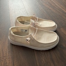 Hey Dude Wendy Women  s Size 8 Pink Slip On Loafers Mesh Hippie Shoes Sneakers