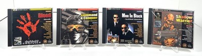 Vtg Win 95 PC Demo Lot of  4 Discs 48 Demos Star Wars Blood C&C MIB Hexen II