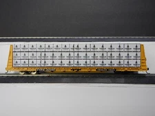 Premium Solid Wood Wrapped Lumber Load for HO Scale 68' Bulkhead Flat Cars