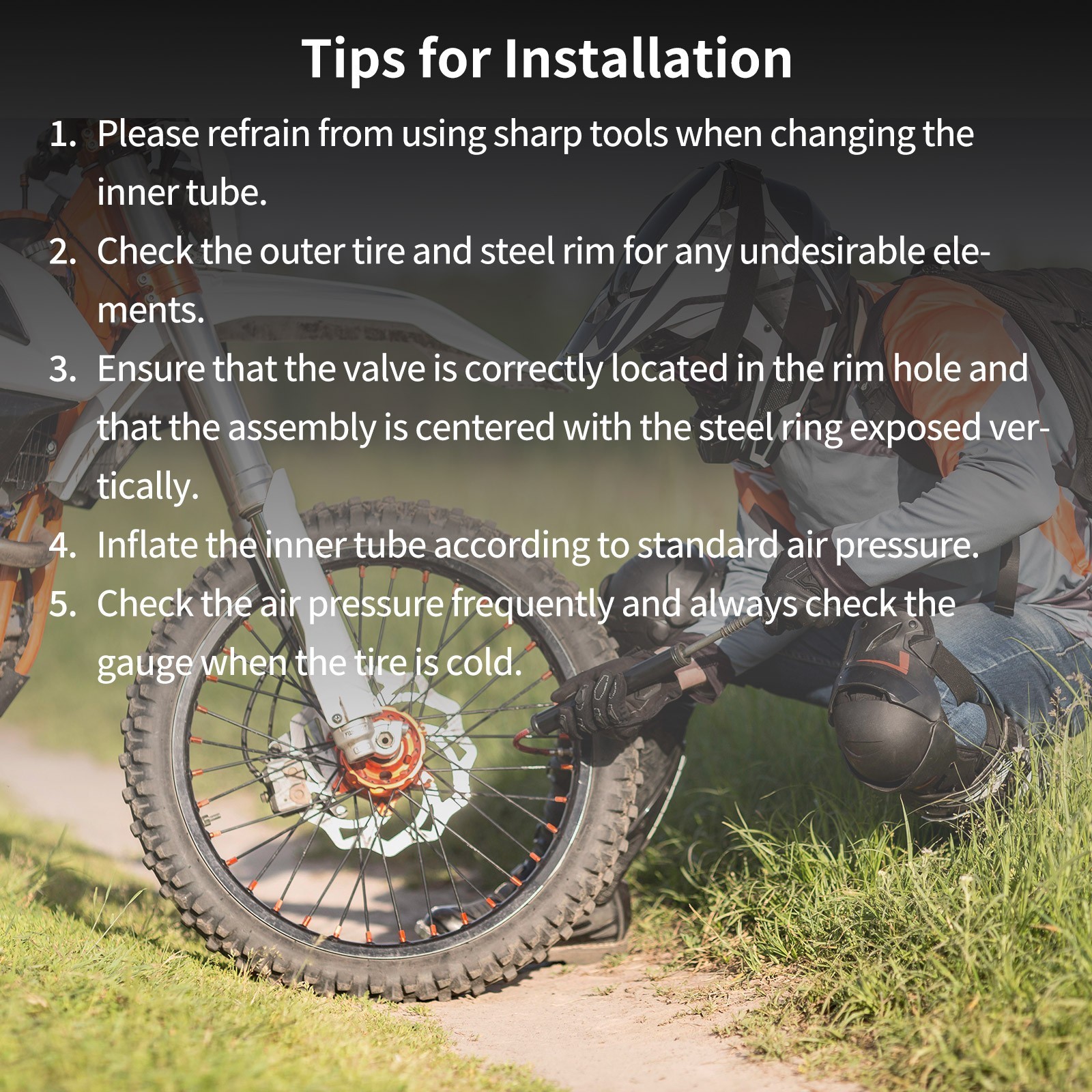 GICOOL 2-Pack 3.00/3.50-12" (80/100-12) Dirt Bike Replacement Inner Tube, TR-4