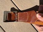 Cold War West German Army Black Leather Belt Bundeswehr — photo 3