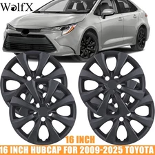 16 Inch Hubcaps for 2009-2025 Toyota Corolla Wheel Rims Cover Snap On Set Of 4